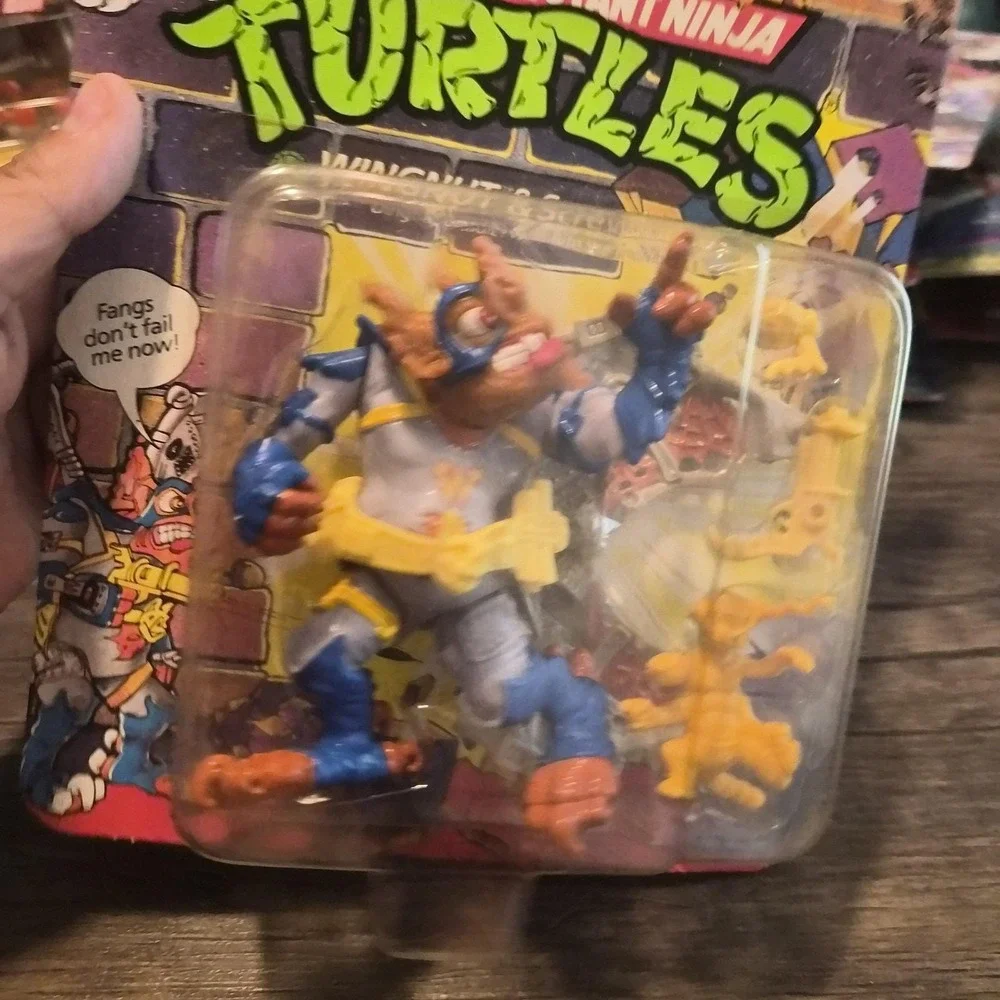 1990 TMNT Wingnut & Screwloose MOC Sealed Vintage Playmates Action Figure